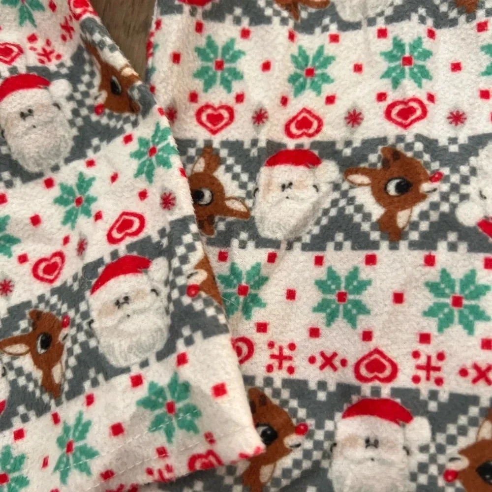 Toddler Rudolph the Red-Nosed Reindeer Santa Fair lsle Coat Pajama Set | 4T